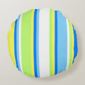 万歳のビーチのハワイのハイビスカスのリバーシブル ラウンドクッション (裏面)