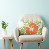 万歳のビーチのハワイのハイビスカスのLumbarの枕 ランバークッション (椅子)