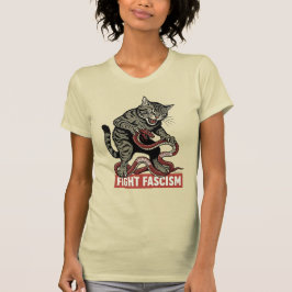 万歳ネコ、ファシズムと闘う  Tシャツ