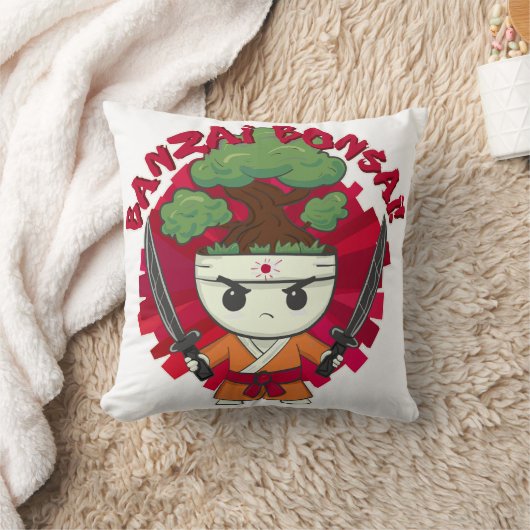 万歳盆栽！ クッション (ブランケット)