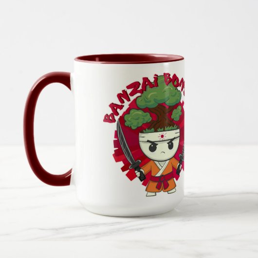 万歳盆栽！ マグカップ (左)