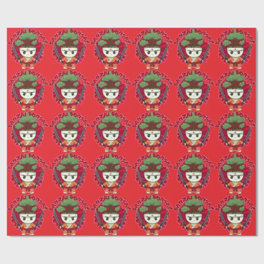 万歳盆栽！ ラッピングペーパー (フラット)