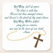 万歳 スクエアペーパーコースター (正面)