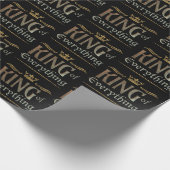万物の王の父レタリング王冠イエス ラッピングペーパー (角)