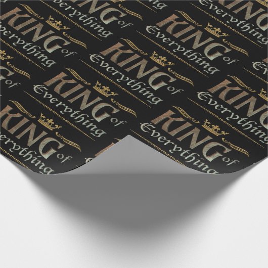 万物の王の父レタリング王冠イエス ラッピングペーパー (角)