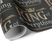 万物の王の父レタリング王冠イエス ラッピングペーパー (ロールコーナー)