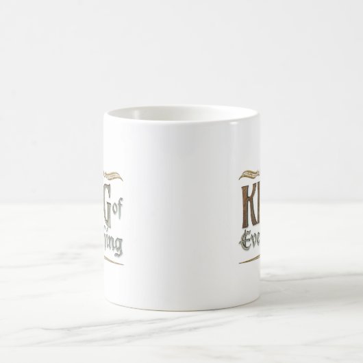 万物の王様 – 中世の大冠王室の飾 コーヒーマグカップ (中央)