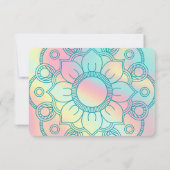 万物の豊かさ抽象芸術確認カード 招待状 (裏面)