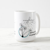 万物は永久に不変である コーヒーマグカップ (正面右)