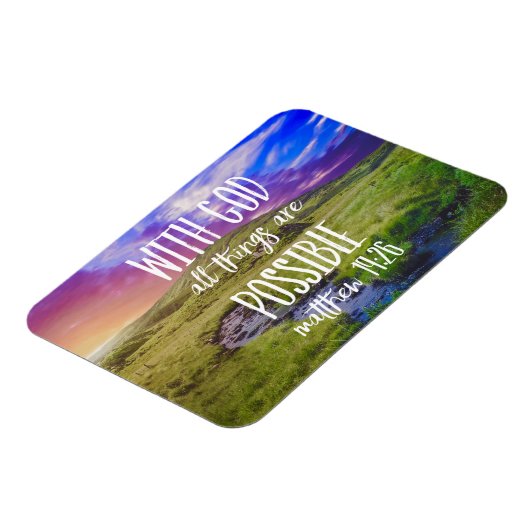 万物は聖書の一節の聖なる書物、 経典 マグネット (左側)