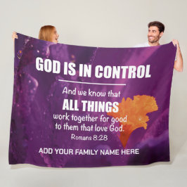 万物キリスト教姓に相伴う フリースブランケット