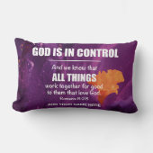 万物キリスト教姓に相伴う ランバークッション (正面)