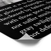 万能な事を敢えて為すのはずうずうずうしい。 ポスター (角)