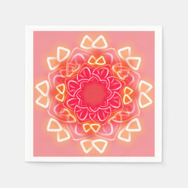 万花鏡のプリント スタンダードカクテルナプキン