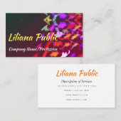 万華鏡きらめくパターン（の模様が）ある状の名刺 名刺 (正面/裏面)