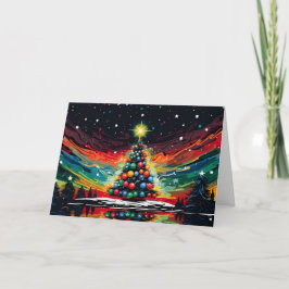 万華鏡のようなクリスマス カード