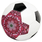 万華鏡のような深紅のダリア サッカーボール (3/4)