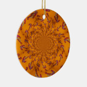 万華鏡のように千変万化するパターンいかりアートプリント セラミックオーナメント (右)