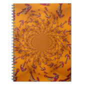 万華鏡のように千変万化するパターンいかりアートプリント ノートブック (正面)