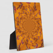 万華鏡のように千変万化するパターンいかりアートプリント フォトプラーク (側面)