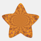 万華鏡のように千変万化するパターンいかりアートプリント 星シール (正面)