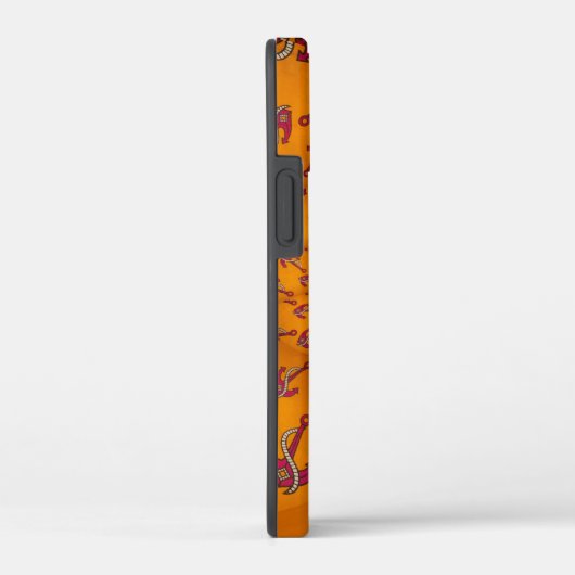 万華鏡のように千変万化するパターンいかりアートプリント Case-Mate iPhoneケース (裏面 / 右)