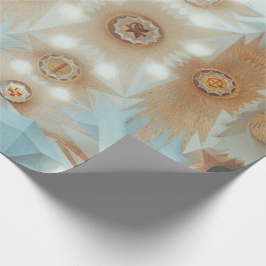 万華鏡のように千変万化するパターンによる天井撮影 ラッピングペーパー (角)