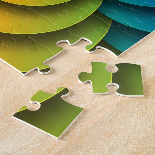 万華鏡のように千変万化するパターンのジグソーパズル ジグソーパズル (側面)