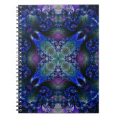 万華鏡のように千変万化するパターンのフラクタル531 ノートブック (正面)