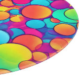 万華鏡のように千変万化するパターンの円形夢 カッティングボード (角)
