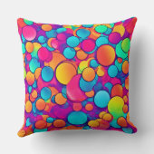 万華鏡のように千変万化するパターンの円形夢 クッション (裏面)