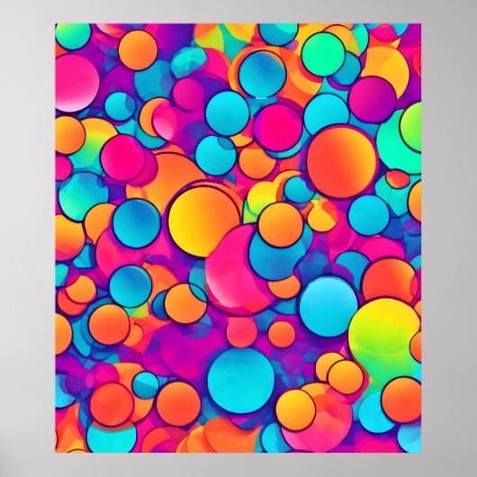 万華鏡のように千変万化するパターンの円形夢 ポスター (正面)
