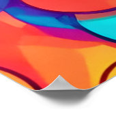 万華鏡のように千変万化するパターンの円形夢 ポスター (角)