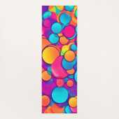 万華鏡のように千変万化するパターンの円形夢 ヨガマット (裏面)