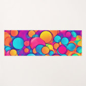 万華鏡のように千変万化するパターンの円形夢 ヨガマット (正面(横))