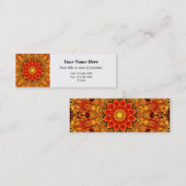 万華鏡のように千変万化するパターンの名刺 スキニー名刺 (正面/裏面)