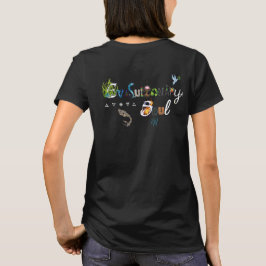 万華鏡のように千変万化するパターンの女の子:基本的なライトカラーのクルーネック Tシャツ