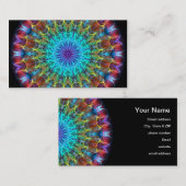 万華鏡のように千変万化するパターンの引き 名刺 (正面/裏面)