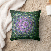 万華鏡のように千変万化するパターンの枕#2 クッション (ブランケット)