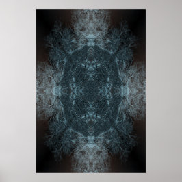 万華鏡のように千変万化するパターンの枝のパターンのポスター ポスター