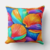 万華鏡のように千変万化するパターンの海シェル クッション (正面)