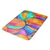 万華鏡のように千変万化するパターンの海シェル バスマット (アングル)