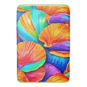 万華鏡のように千変万化するパターンの海シェル バスマット (正面縦)