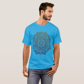 万華鏡のように千変万化するパターンの穏やかな Tシャツ (正面フル)