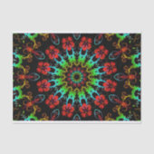 万華鏡のように千変万化するパターンの花のハイビスカスII + あなたのアイディア 薄葉紙 (正面)