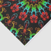 万華鏡のように千変万化するパターンの花のハイビスカスII + あなたのアイディア 薄葉紙 (詳細)