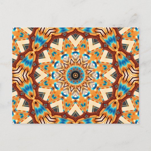 万華鏡のように千変万化するパターンはがき ポストカード (正面)