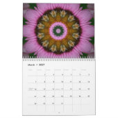 万華鏡のように千変万化するパターンまたは曼荼羅のカレンダー カレンダー (3月 2027)