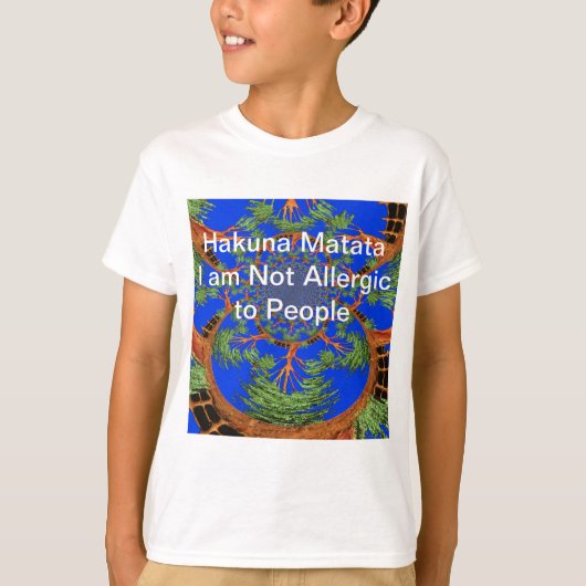 万華鏡のように千変万化するパターンアカシアツリーアートプリント/グラフィック Tシャツ (正面)