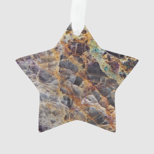 万華鏡のように千変万化するパターンアゲート石模様 オーナメント (裏面)